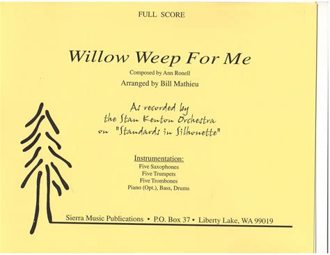 Willow Weep for Me; a haunting ballad that embraces intricate melodies and sorrowful improvisations